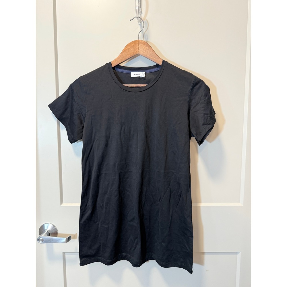 Jil Sander Black T-Shirt Cotton 95%, Elastane 5% Slight Stretch Size Large
